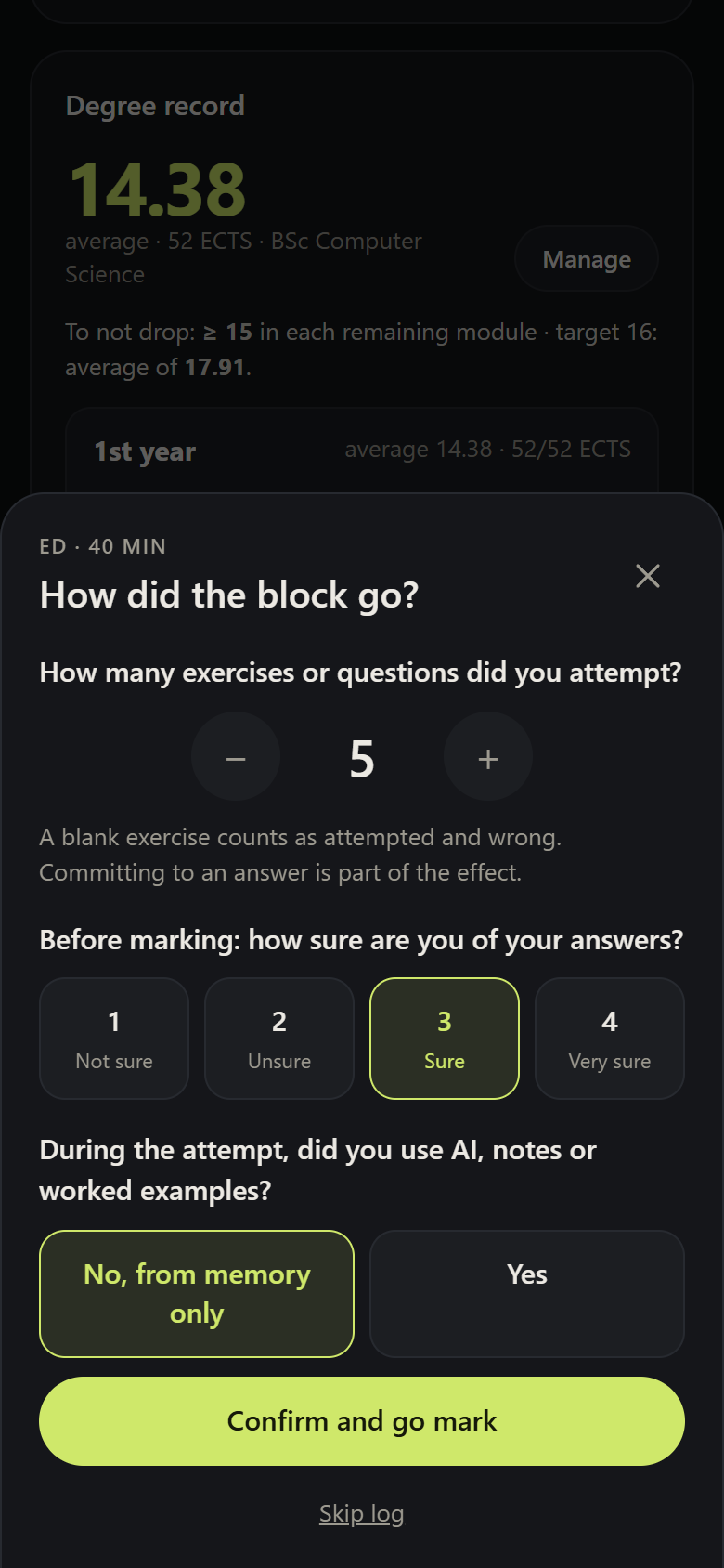 Block log
